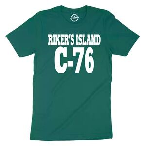 Riker's Island C-76 Design Graphic Humor Funny Men's T-Shirt